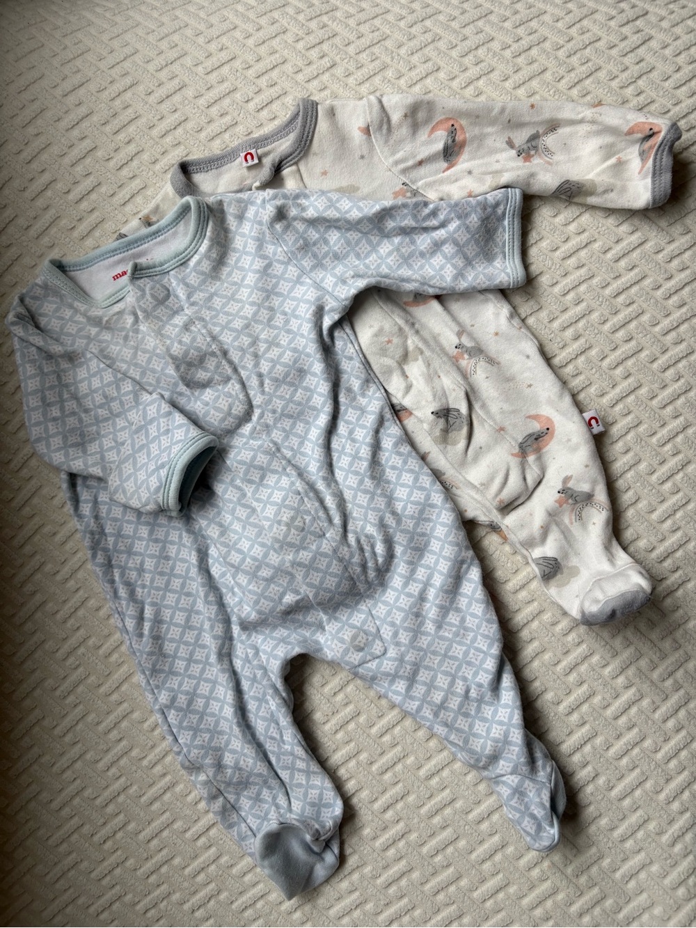 Magnetic Me BUNDLE Footed One-Pieces - Set of 2, NB & 0-3 mos